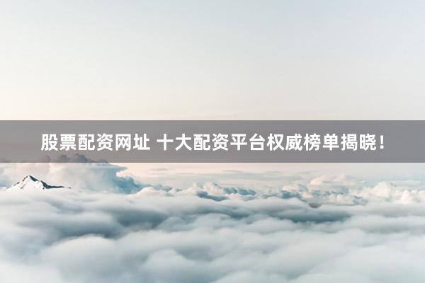 股票配资网址 十大配资平台权威榜单揭晓！