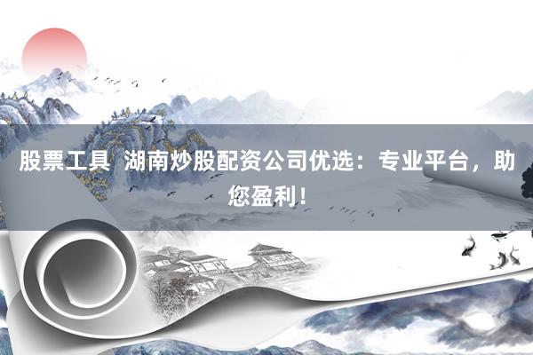 股票工具  湖南炒股配资公司优选：专业平台，助您盈利！