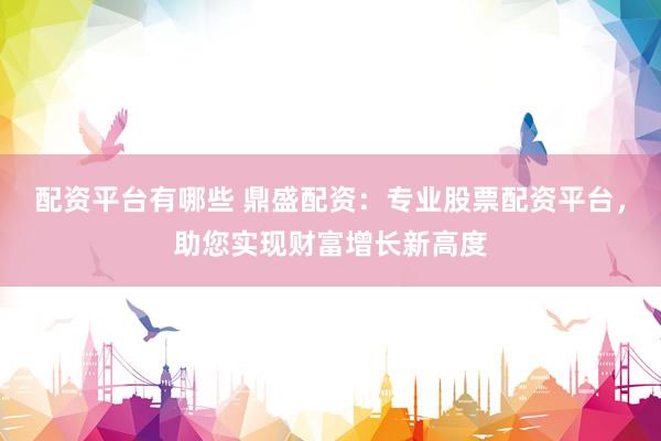 配资平台有哪些 鼎盛配资：专业股票配资平台，助您实现财富增长新高度